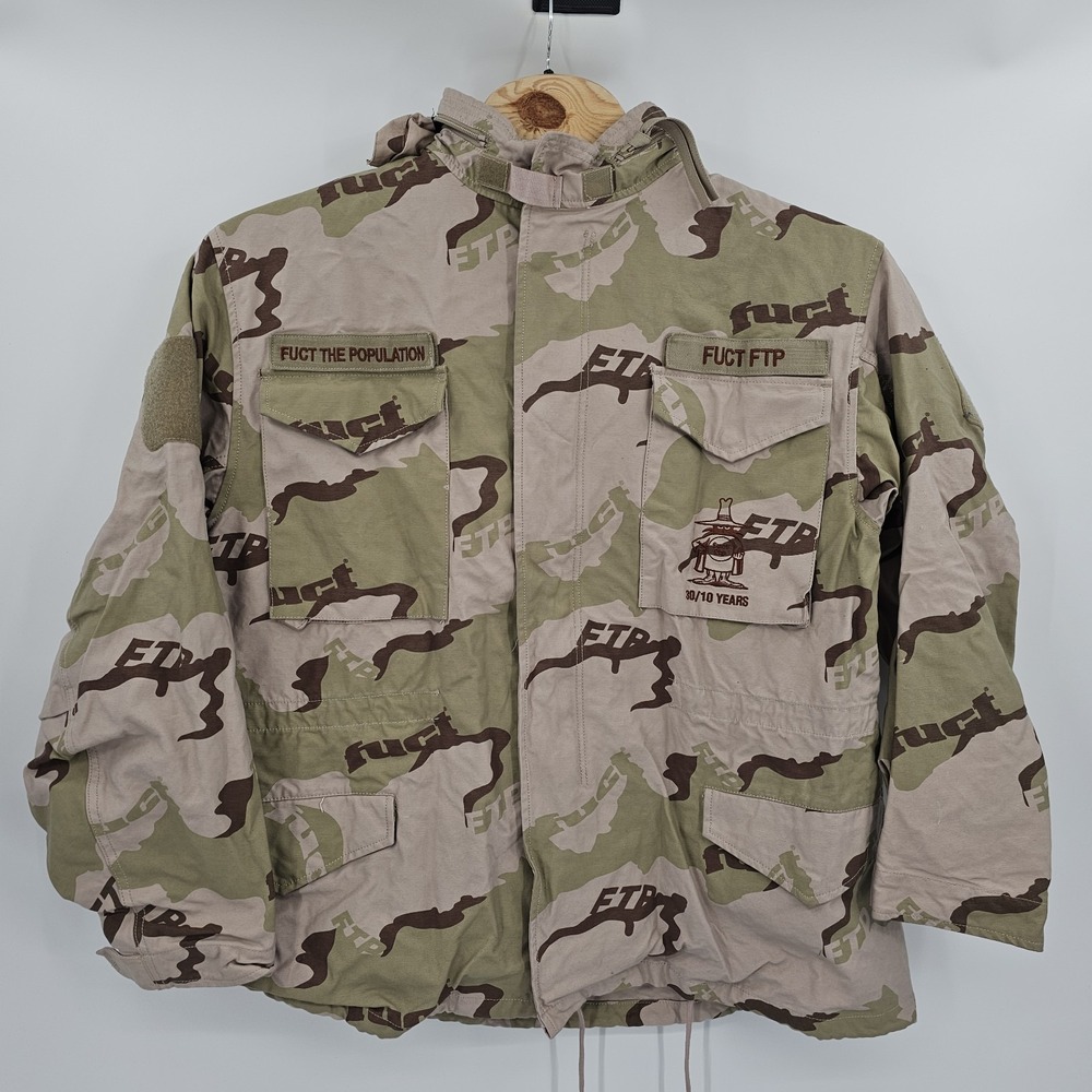 Fuct FTP M65 Jacket Coat Cold Weather Mens XXL Military Desert Camouflage